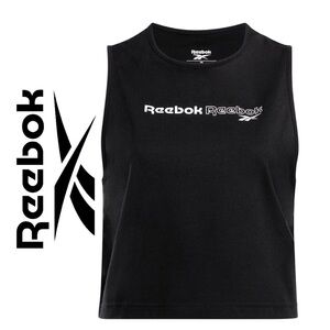 Reebok Black Sleeveless Crop Top